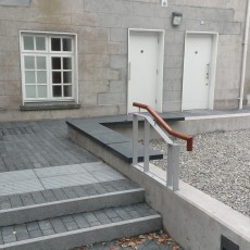 Wheelchair access toilets , Door on Right = Good, Steps on Left = Not Good